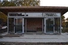 Алюминиевые раздвижные двери Balkan в Запорожье